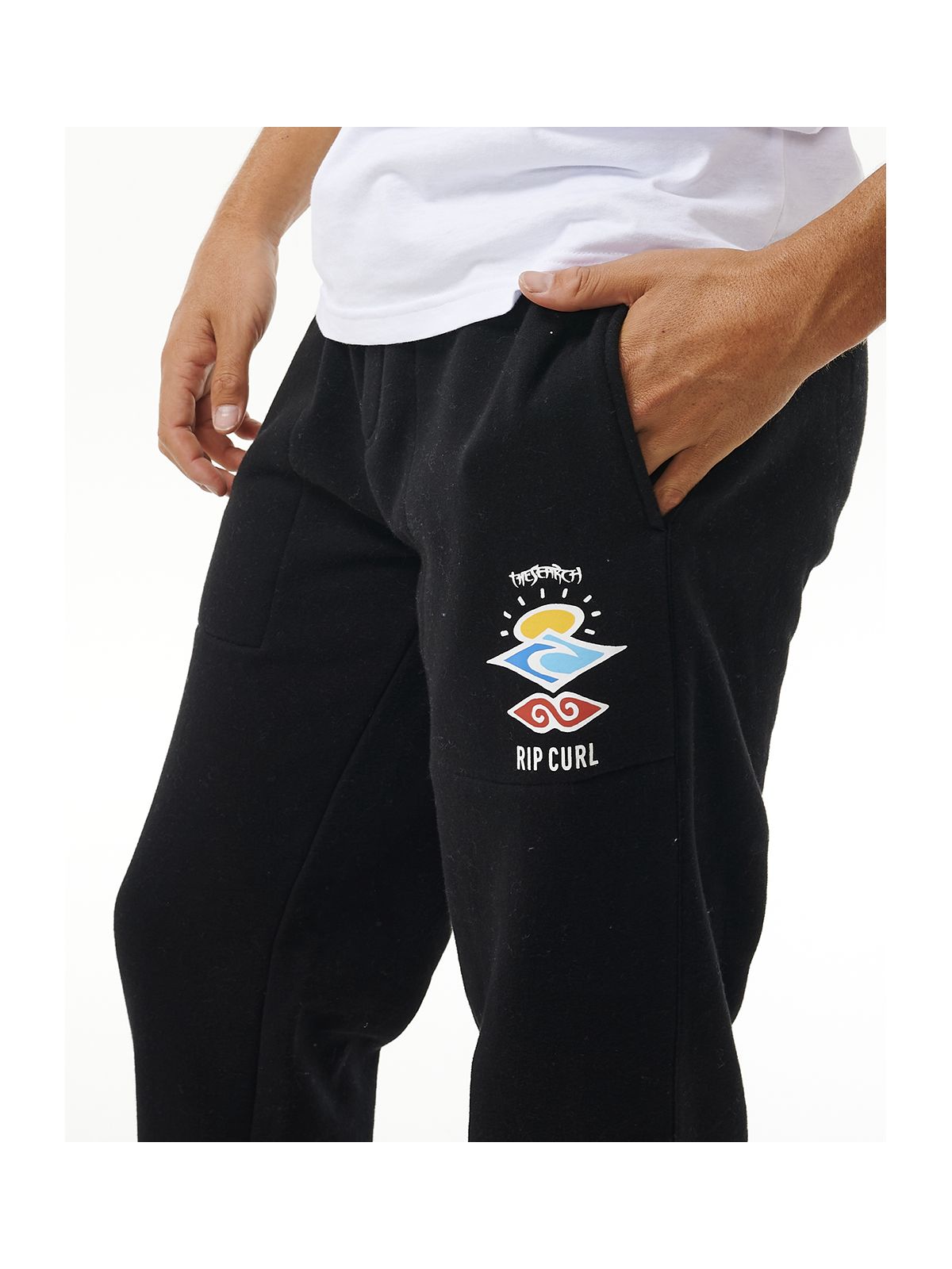Spodnie RIP CURL Icons Of Surf Trackpant czarny