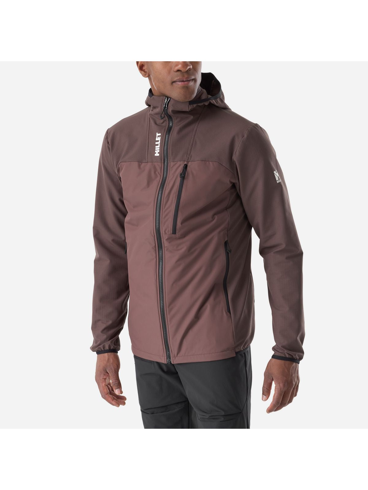 Kurtka outdoorowa męska MILLET M Seneca Hybrid Hoodie M brązowa