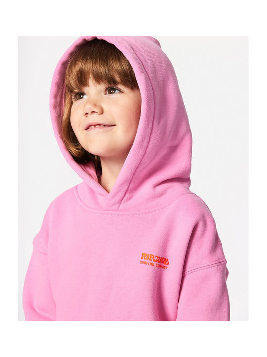 Bluza RIP CURL Surf Puff Heritage Hood-Girl różowy
