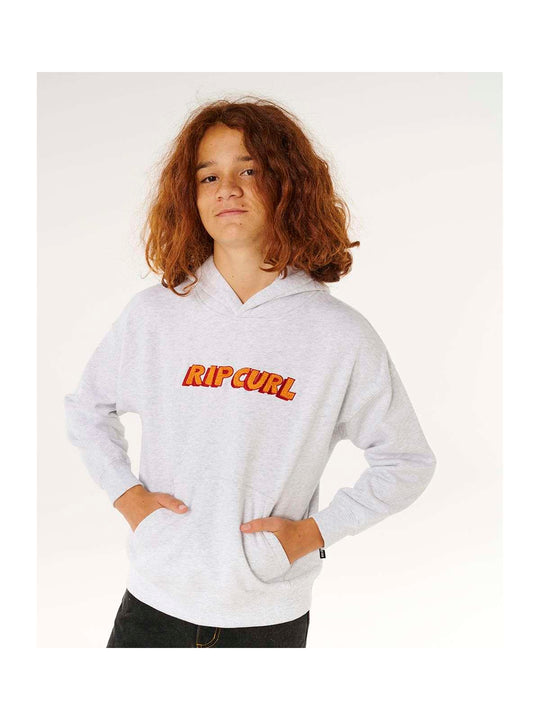 Bluza chłopięca RIP CURL Eternal Shred Logo Hood-Boy szara

