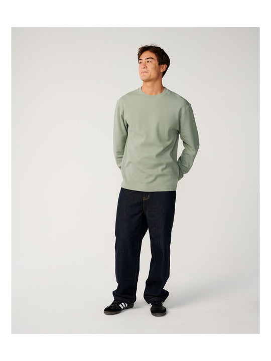 Koszulka męska RIP CURL Premium Surf Waffle L/S Tee zielona

