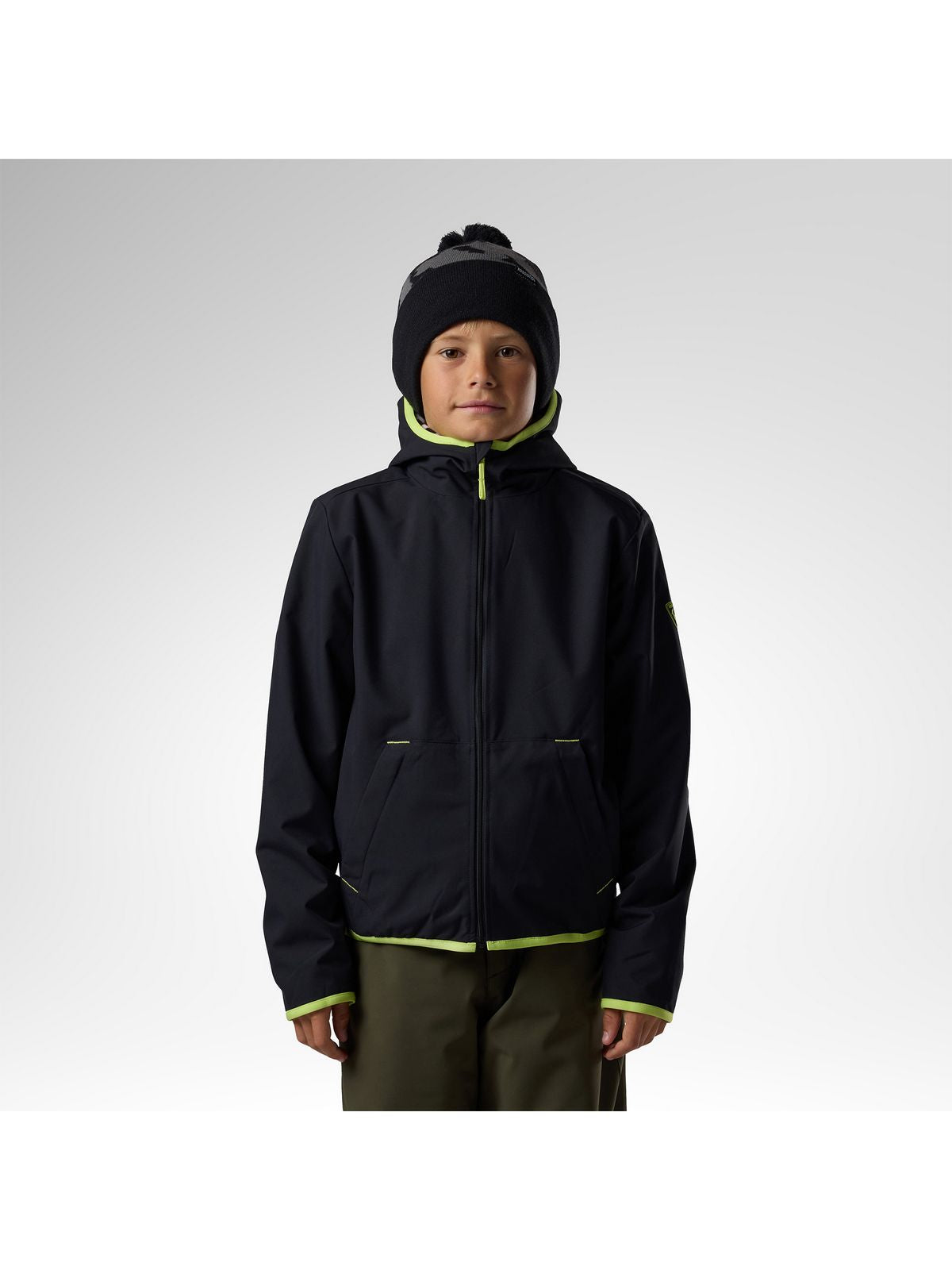 Bluza juniorska ROSSIGNOL Jr Reversible Hoodie Jacket czarna