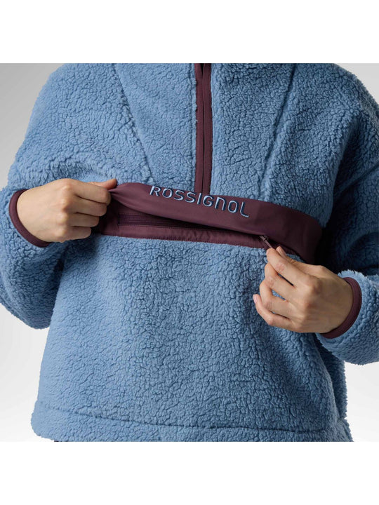 Bluza damska ROSSIGNOL W Alltrack Hz Fleece niebieska
