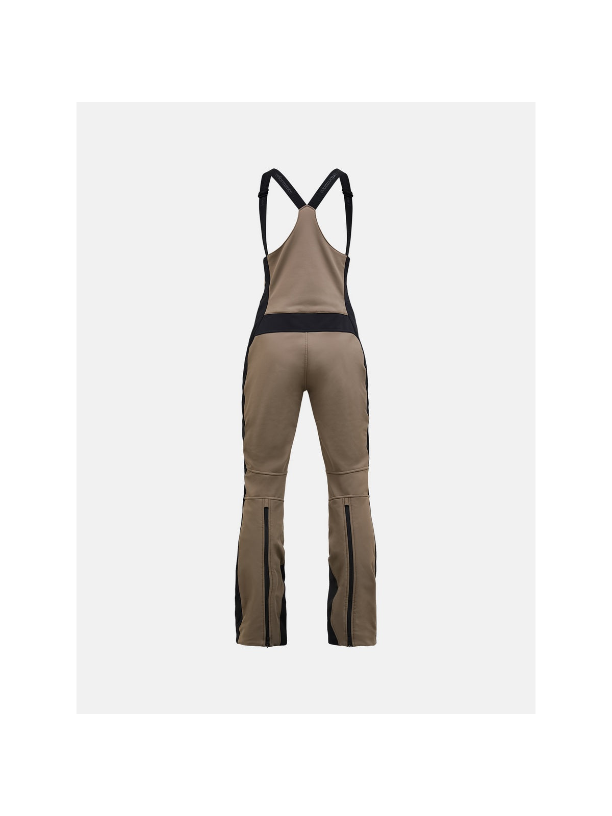 Spodnie narciarskie damskie PEAK PERFORMANCE Stretch Softshell Bib Ski Pants brązowe