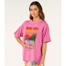 Koszulka damska RIP CURL Hayley O Heritage Tee różowa
