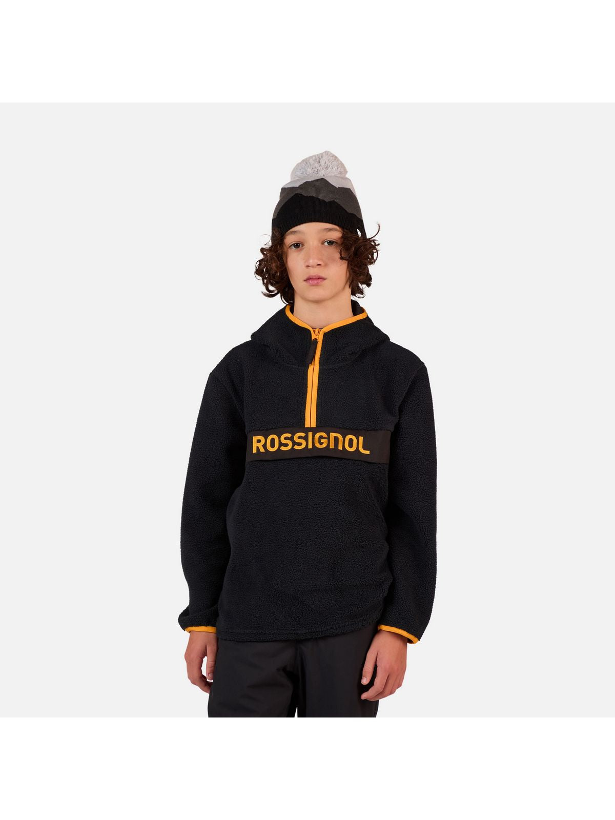Bluza dziecięca ROSSIGNOL JR All Track Anorak Fleece czarna