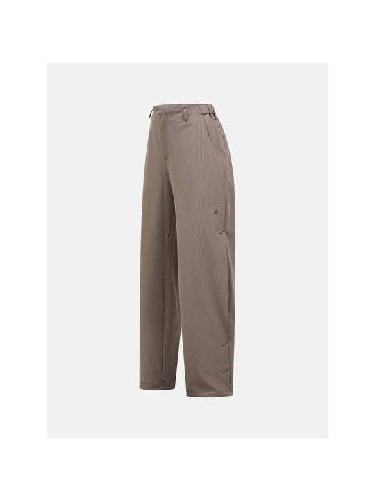 Spodnie damskie PEAK PERFORMANCE Backer Grid Pants brązowe
