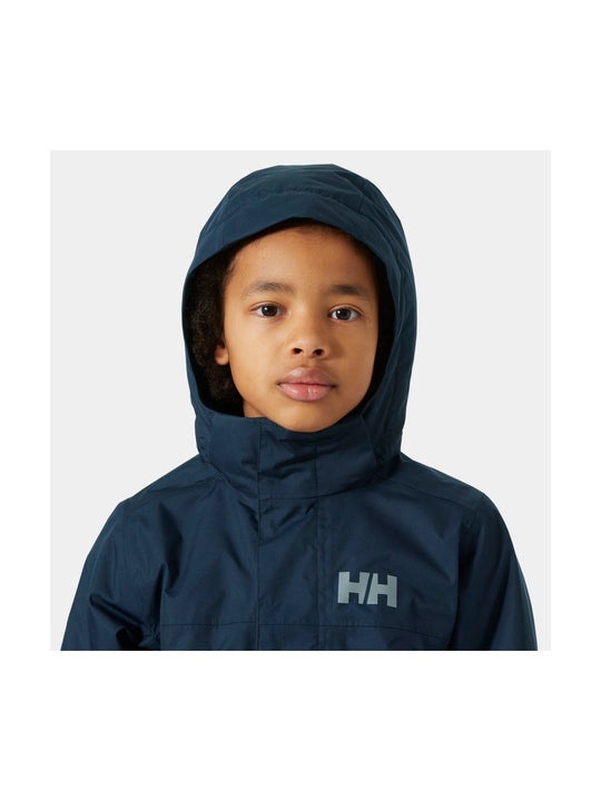 Kurtka outdoorowa dziecięca HELLY HANSEN JR VANCOUVER FLEECE INS JACKET granatowa
