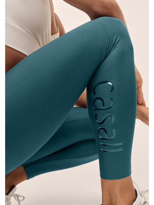 Legginsy treningowe damskie CASALL Graphic High Waist Tights kolor zielony
