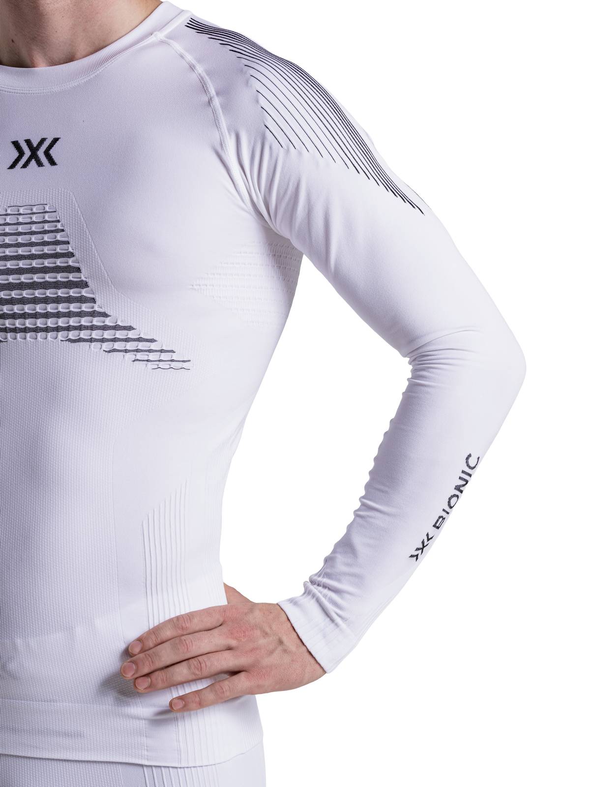 Koszulka męska X-Bionic Invent Shirt Ls X White