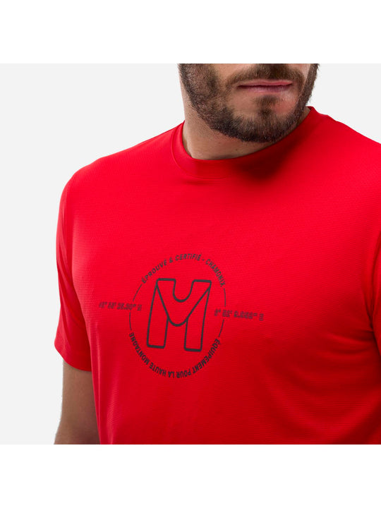 Koszulka MILLET UBIC LIGHT TS SS M czerwony - Adventure Sports
