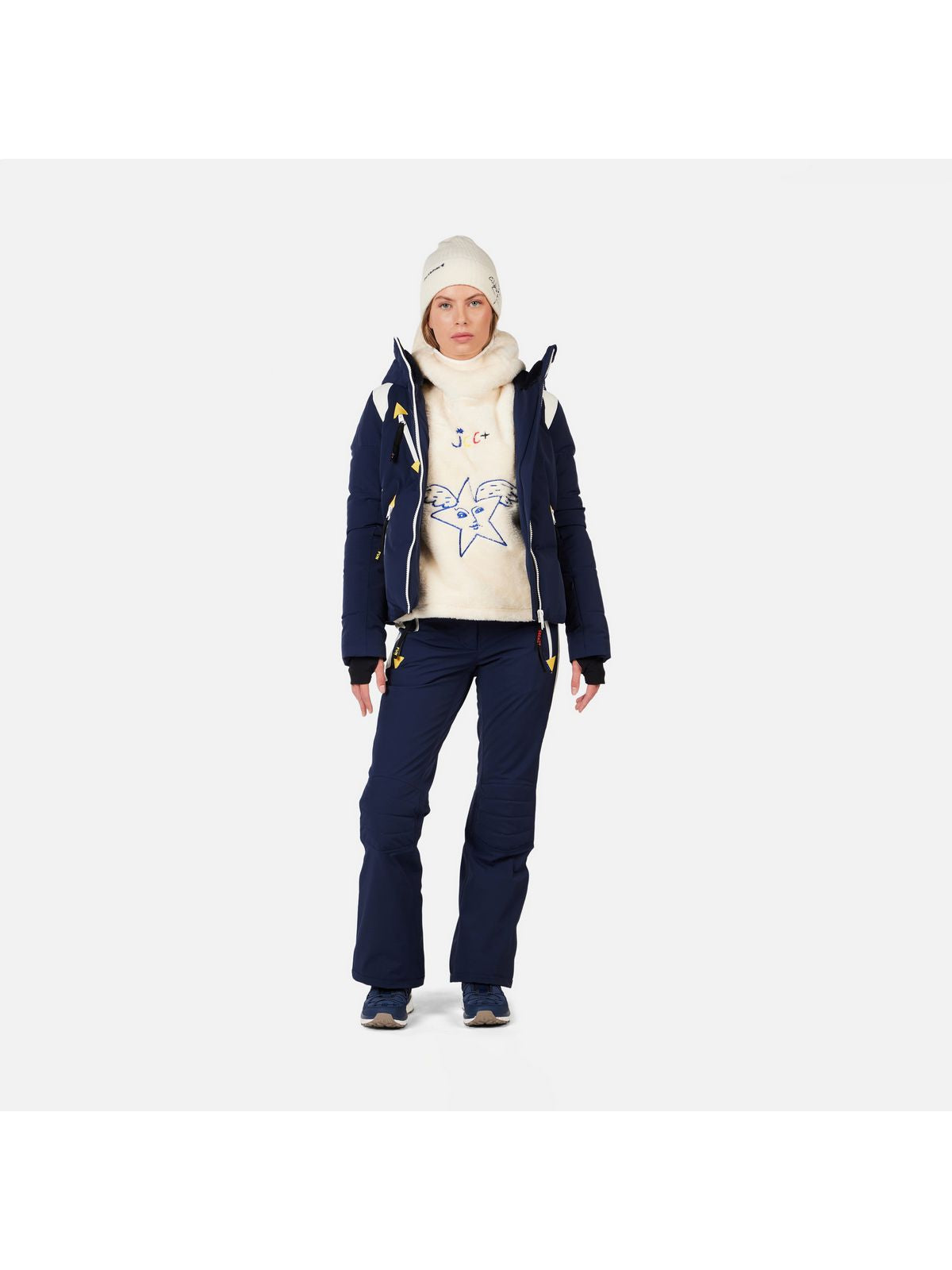 Bluza damska ROSSIGNOL W JCC VALDIZ FLEECE biały