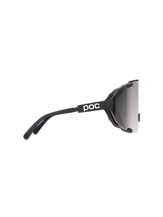 Okulary rowerowe POC Devour Mid+ czarne - Clarity Road/Sunny Silver cat.3
