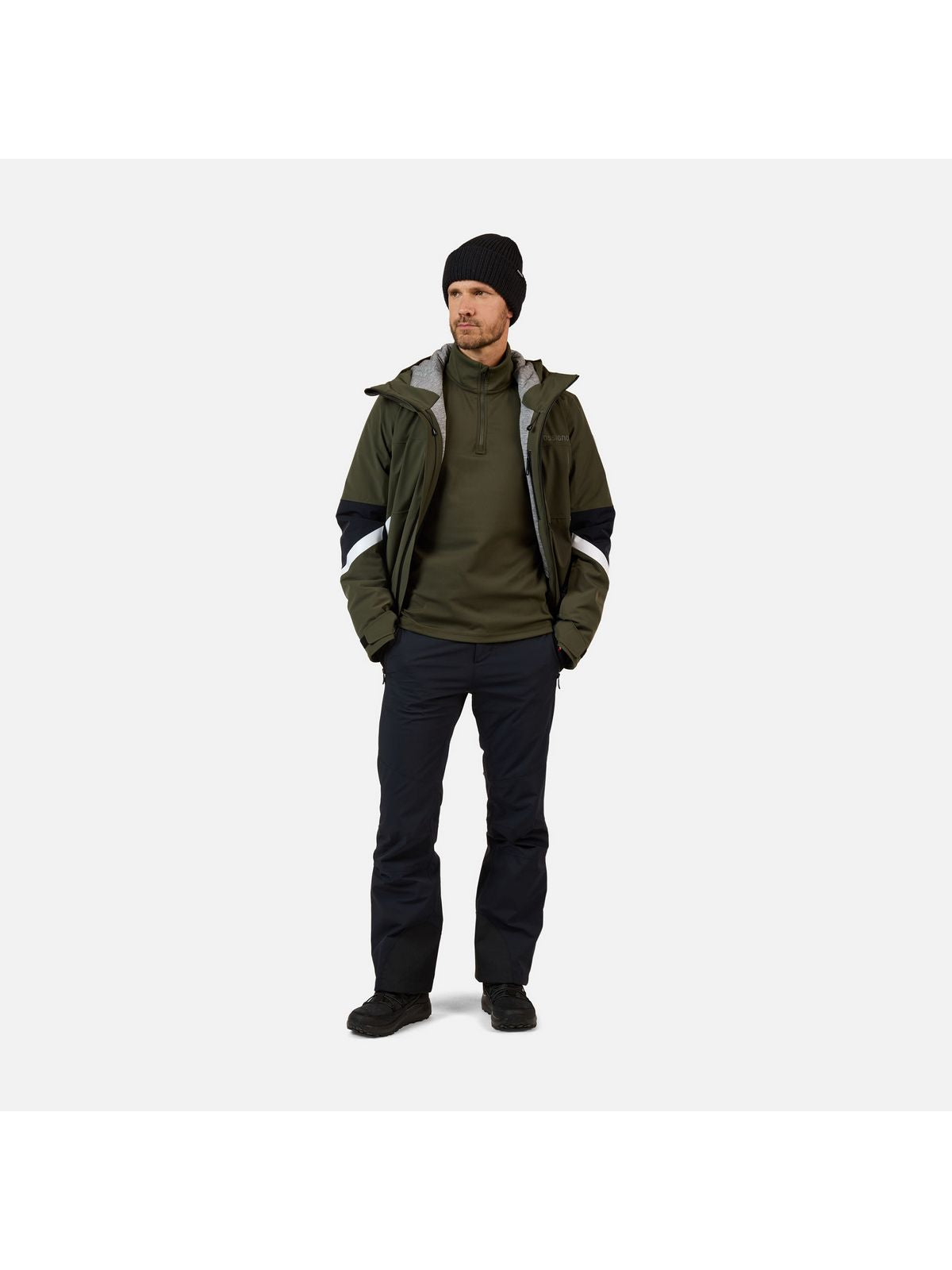 Bluza męska ROSSIGNOL MID LAYER STRETCH HZ zielona