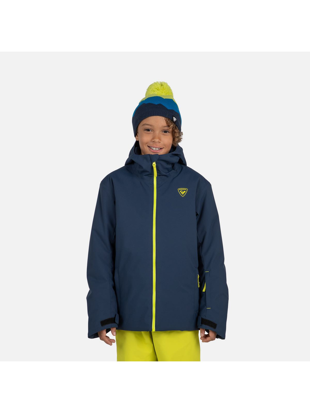 Kurtka narciarska dziecięca ROSSIGNOL Jr Strawpile Jkt granatowy