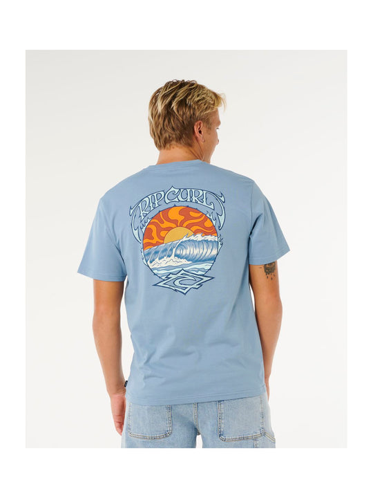 Koszulka męska RIP CURL Hazey Days Tee niebieska
