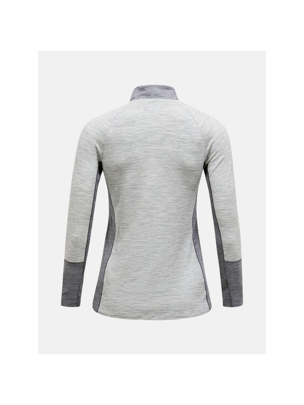 Koszulka Termiczna PEAK PERFORMANCE Magic Half Zip Wool-blend Baselayer Women szary