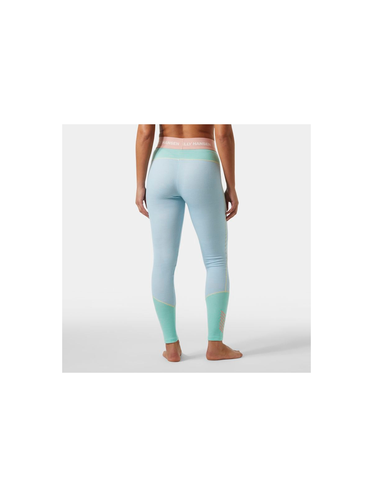 Legginsy damskie HELLY HANSEN W Lifa Merino Midweight Pant kolor niebieski