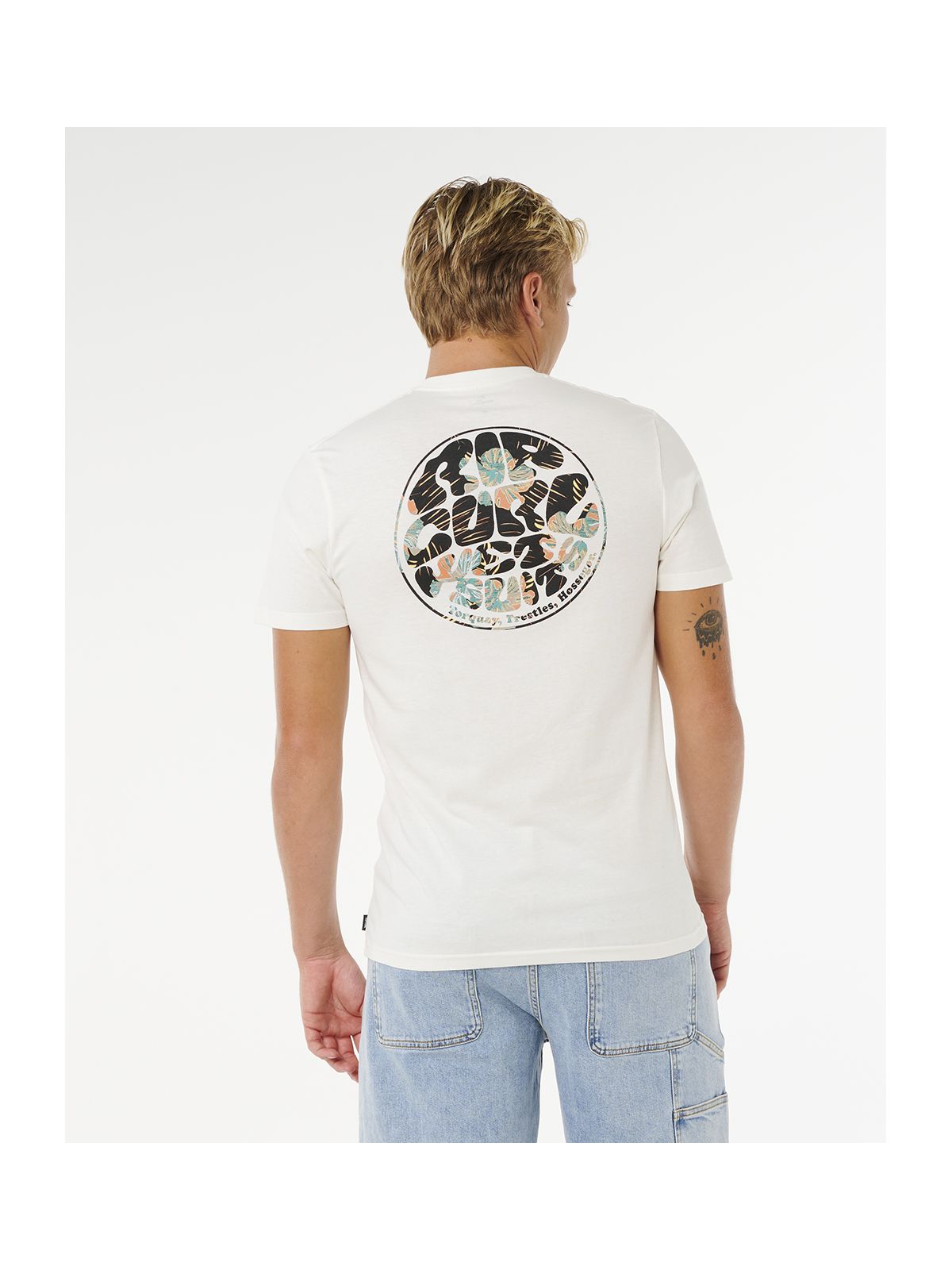 Koszulka męska RIP CURL Wettie Passage Icon Tee biała