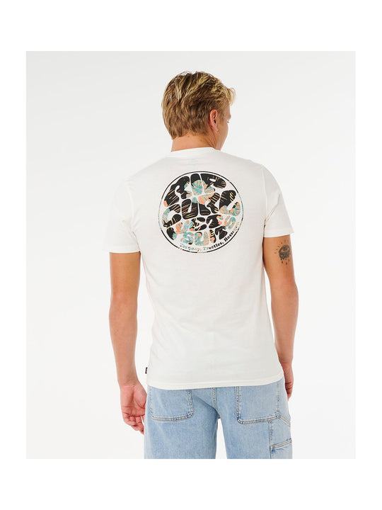 Koszulka męska RIP CURL Wettie Passage Icon Tee biała
