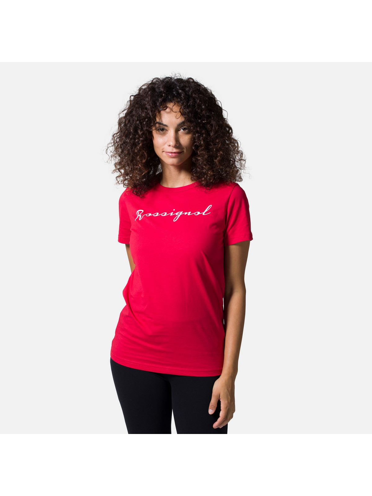 T-Shirt ROSSIGNOL W Logo Rossi Tee - czerwony