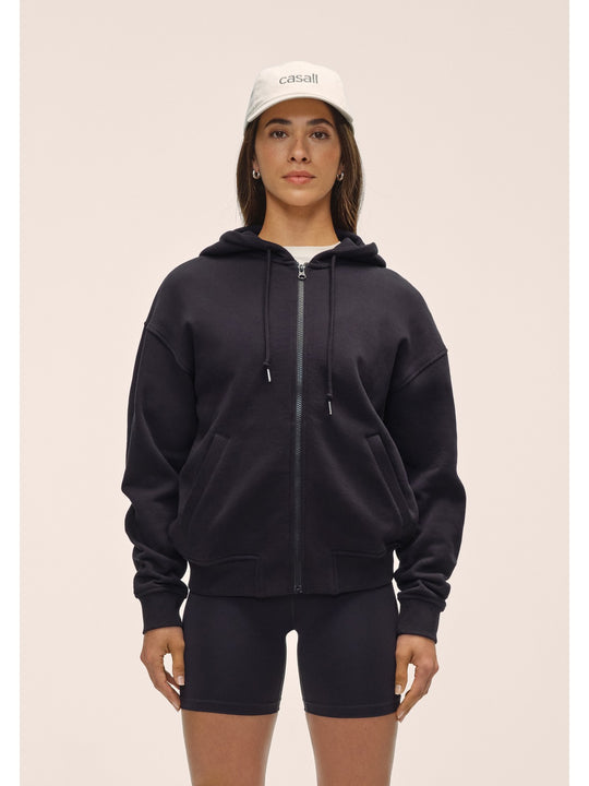 Bluza damska CASALL Casual Zip Hoodie kolor czarny
