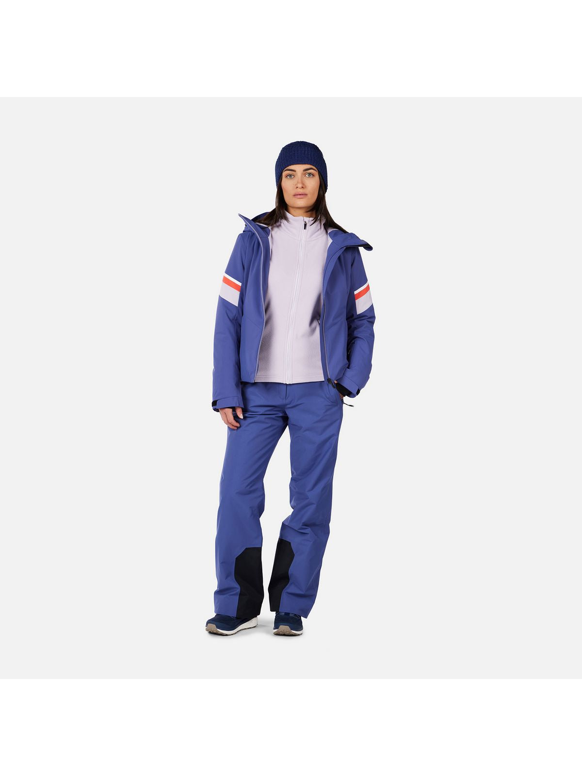 Bluza damska ROSSIGNOL W Strawpile Fleece Fz szara