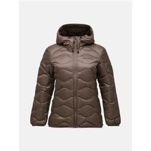 Kurtka damska PEAK PERFORMANCE Helium Down Hood Jacket brązowa
