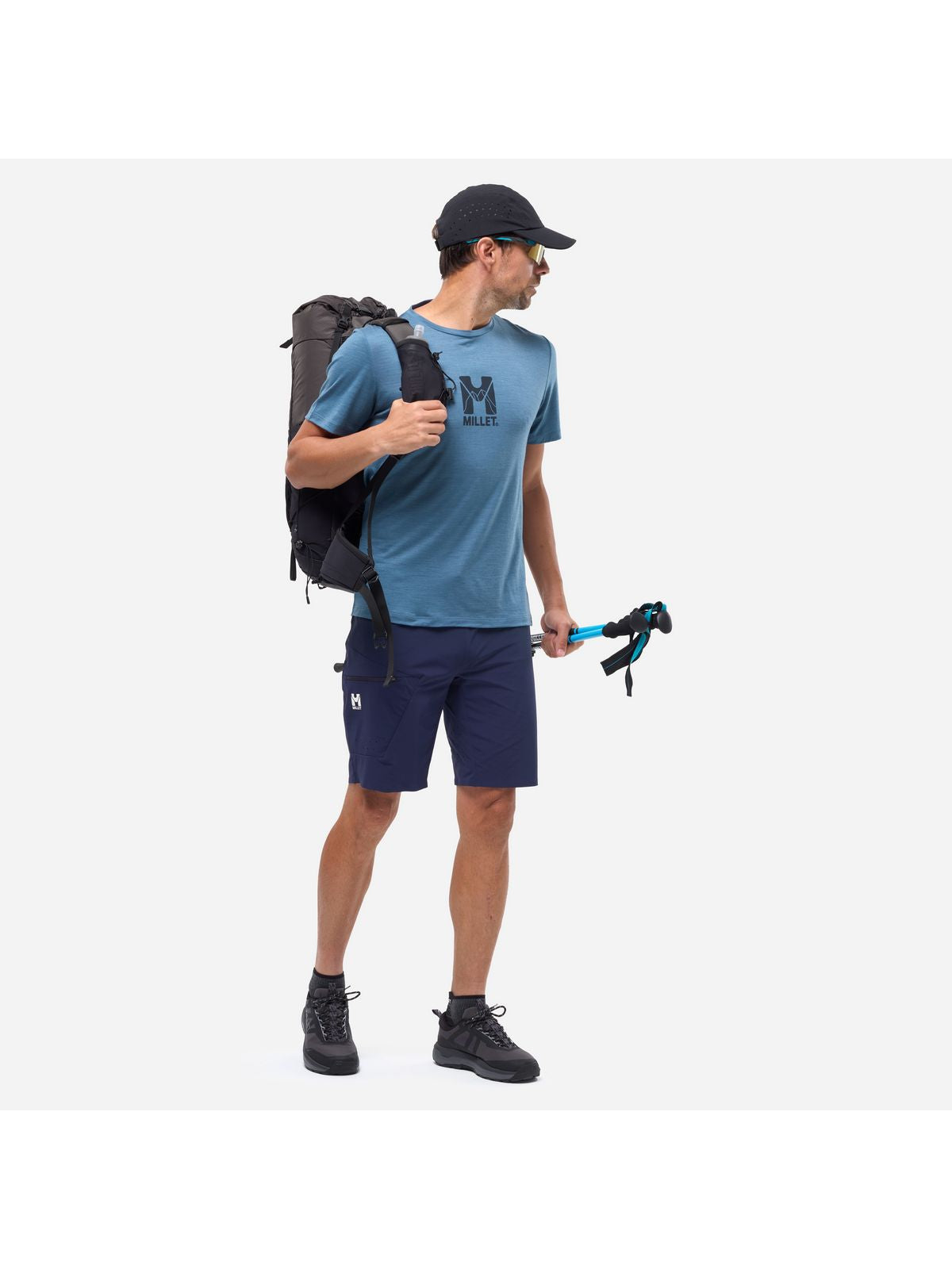 Szorty męskie MILLET Wanaka Fast Short M granatowo czerwony