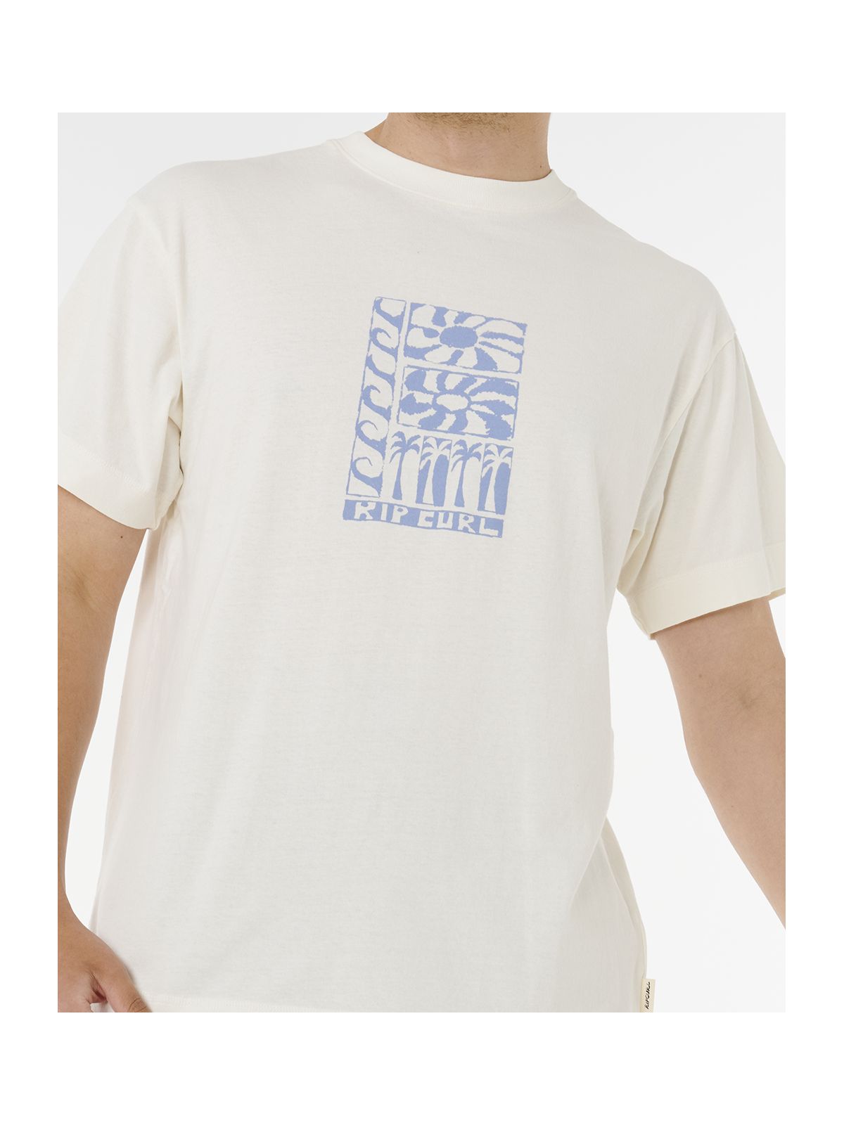 Koszulka RIP CURL AOTS TY WILLIAMS STACKED TEE beżowa