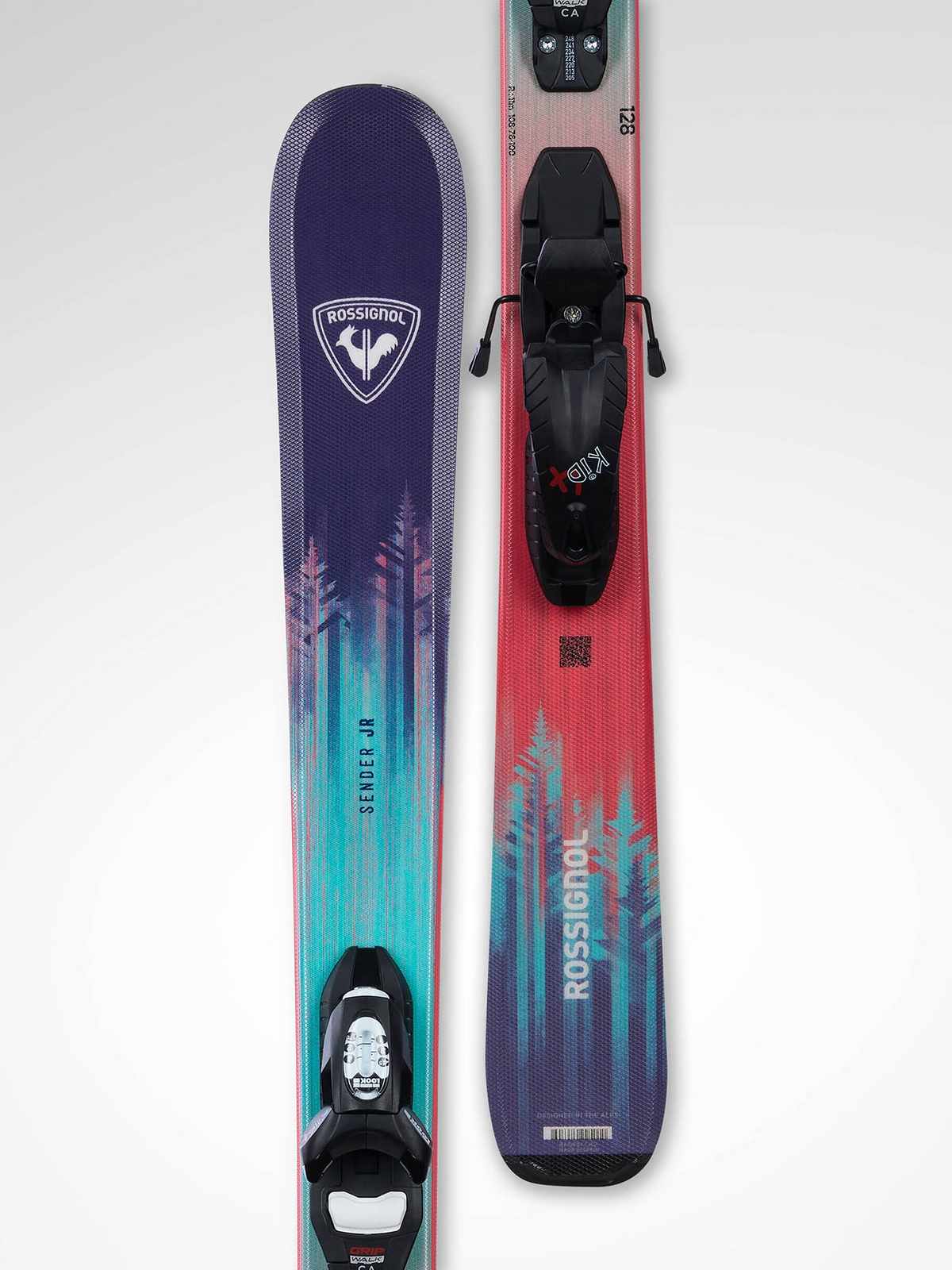 Narty dla dzieci ROSSIGNOL Sender Jr Kid-X + wiązania LOOK Kid 4 Gw B76 Black