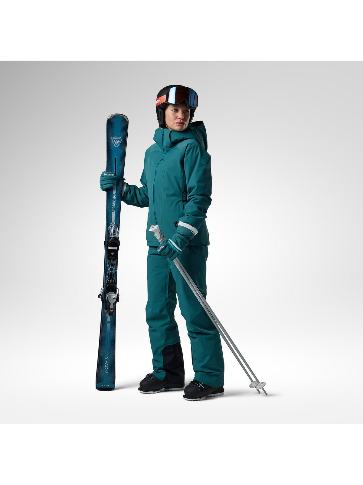 Spodnie narciarskie damskie ROSSIGNOL W 4Ws Blackside Insulated Pant zielone