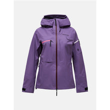 Kurtka narciarska damska PEAK PERFORMANCE Alpine GORE-TEX C-Knit 3L Shell Jacket fioletowa
