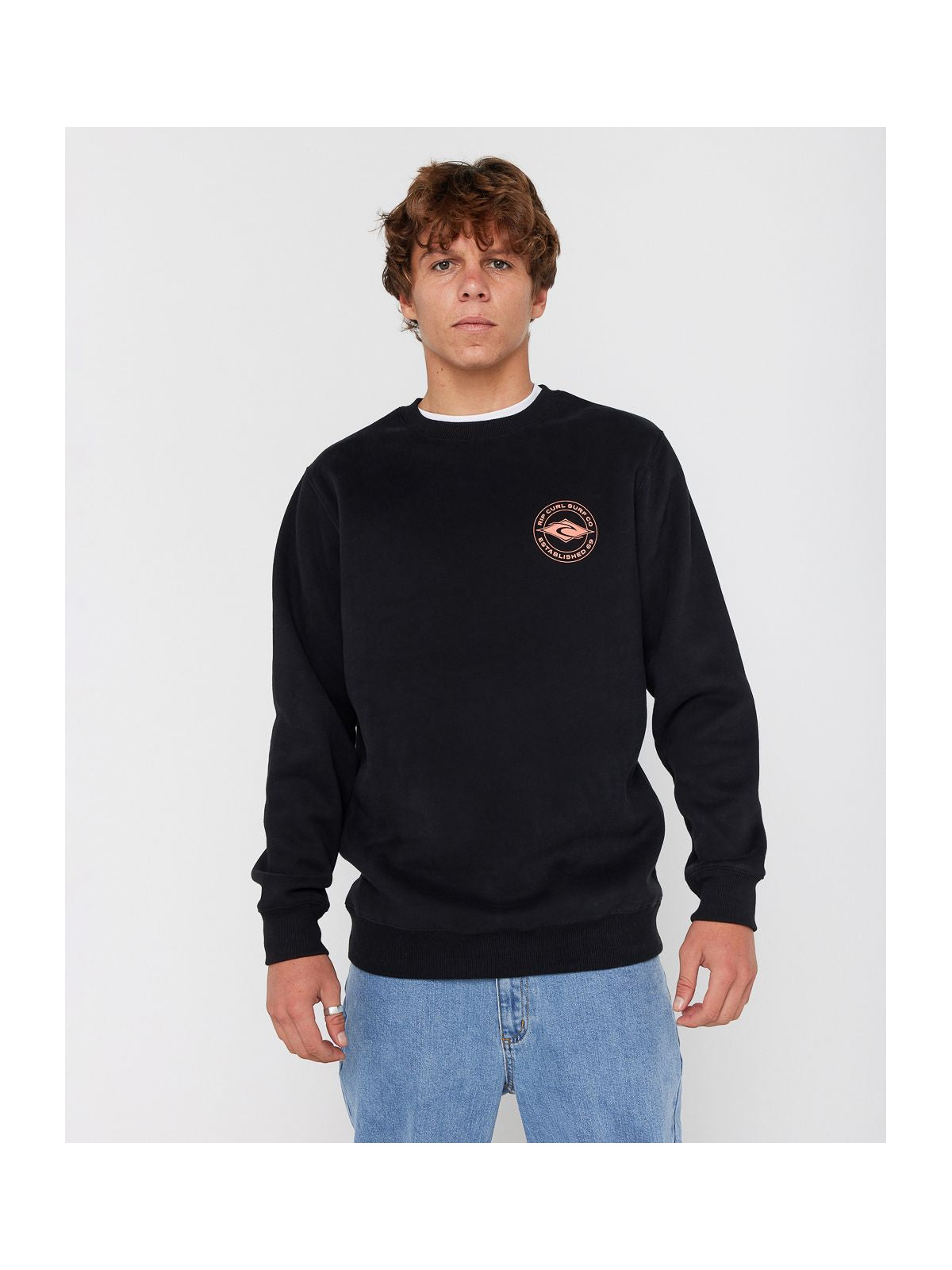 Bluza RIP CURL STAPLE CREW czarna