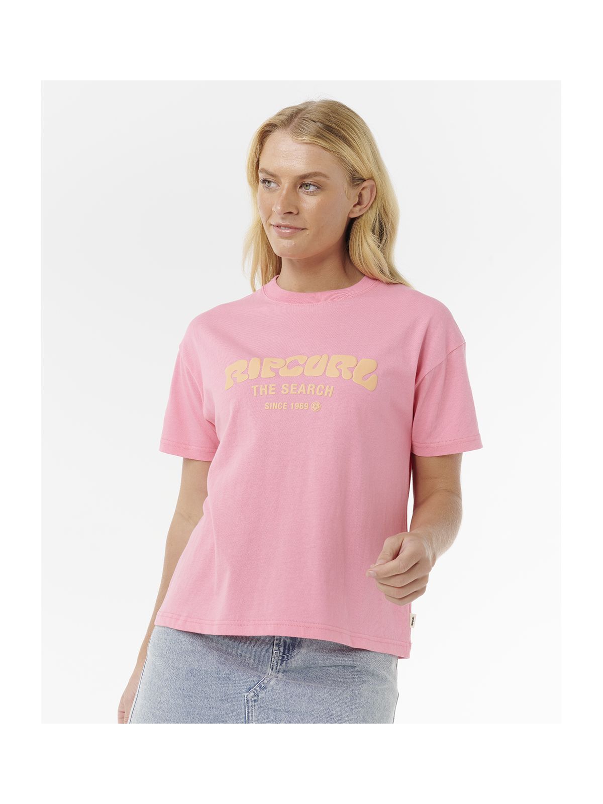 Koszulka RIP CURL SURF PUFF RELAXED TEE różowa