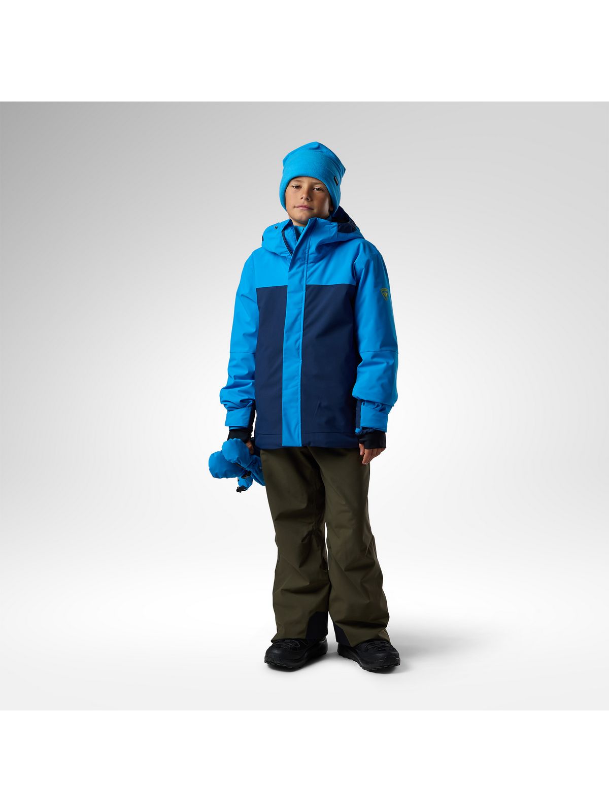 Kurtka narciarska juniorska ROSSIGNOL Jr Strawpile Insulated Ski Jkt niebieska