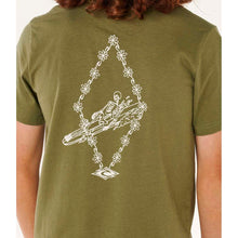 Koszulka chłopięca RIP CURL Eternal Shred Art Tee-Boy zielona
