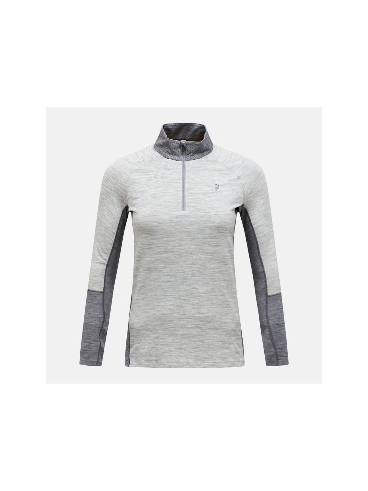 Koszulka Termiczna PEAK PERFORMANCE Magic Half Zip Wool-blend Baselayer Women szary