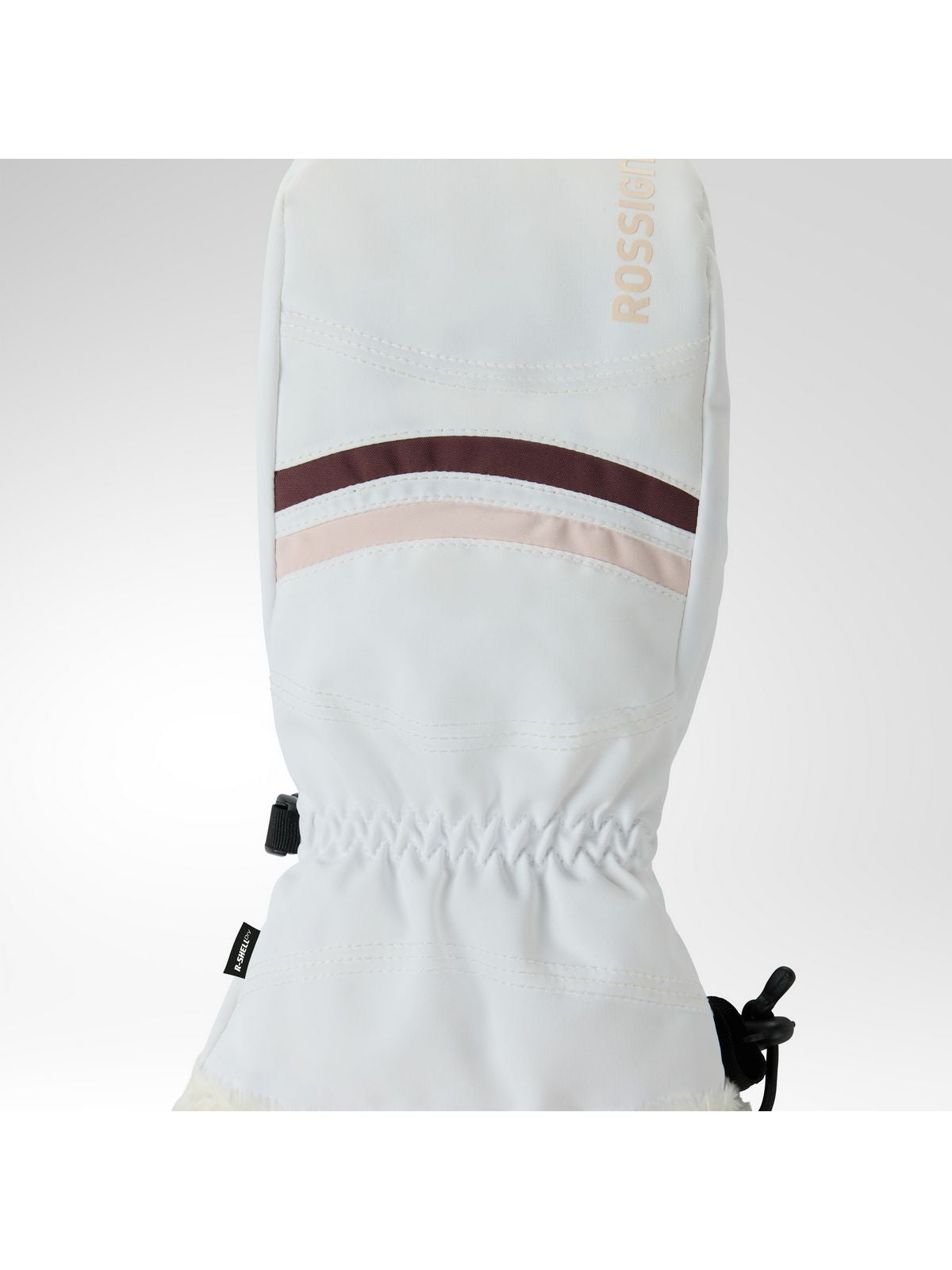 Rękawice narciarskie damskie ROSSIGNOL W Piste Mittens R-Shell Dry białe