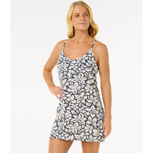 Sukienka na ramiączka RIP CURL Las Dalias Mini Dress granatowo biała
