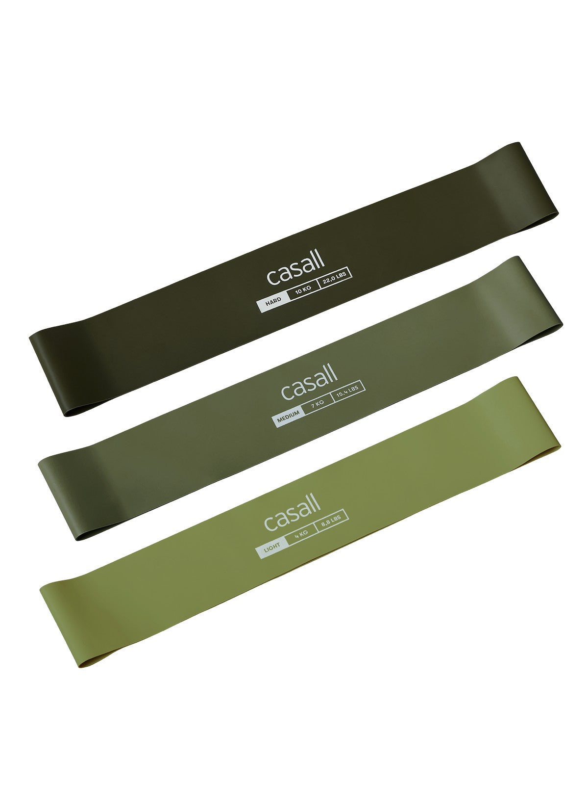 Taśma CASALL Rubber Bands 3Pack zielony - TU - Akcesoria - Adventure Sports