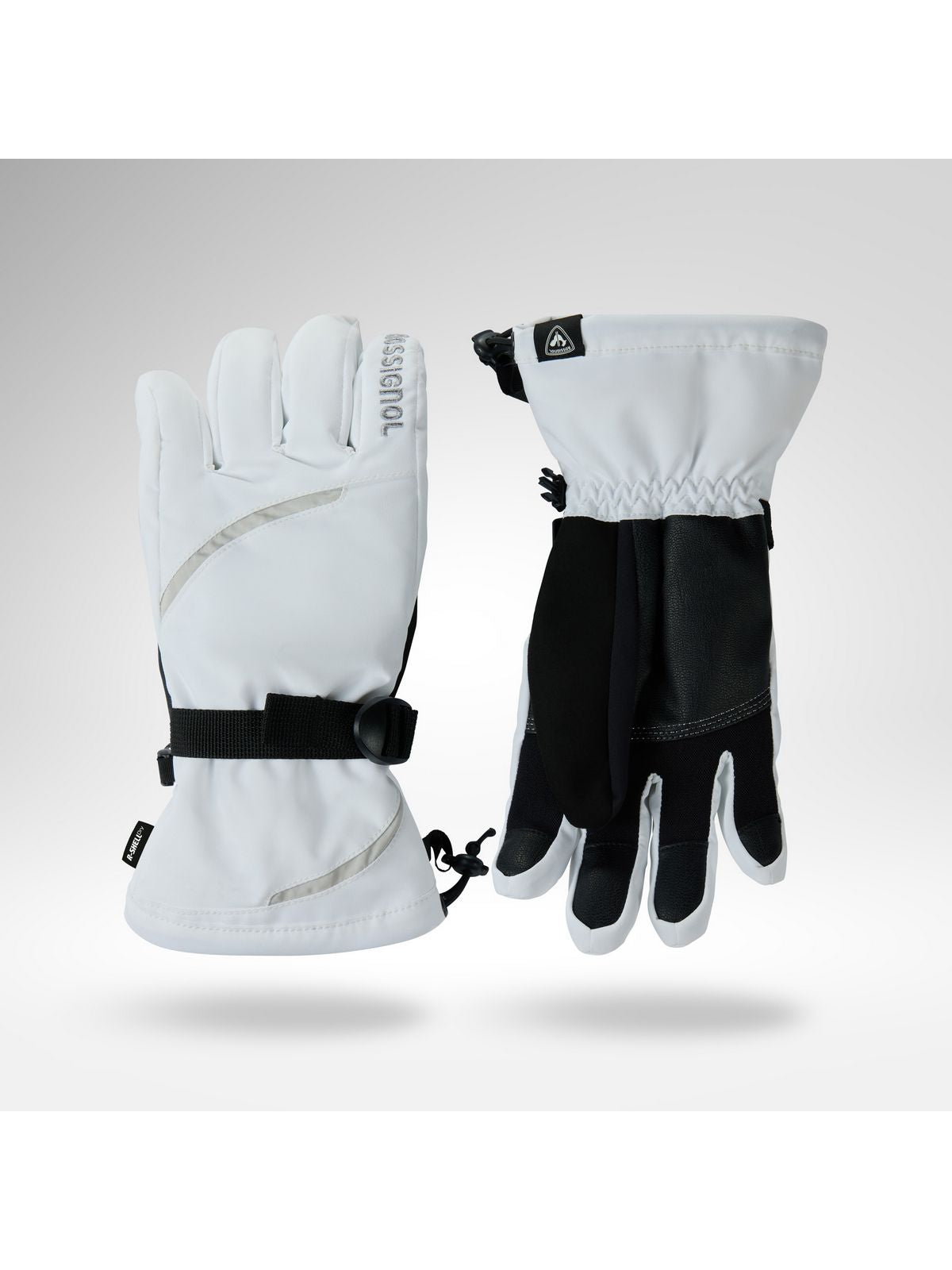 Rękawice narciarskie damskie ROSSIGNOL W Temptation Ski Gloves R-Shel białe