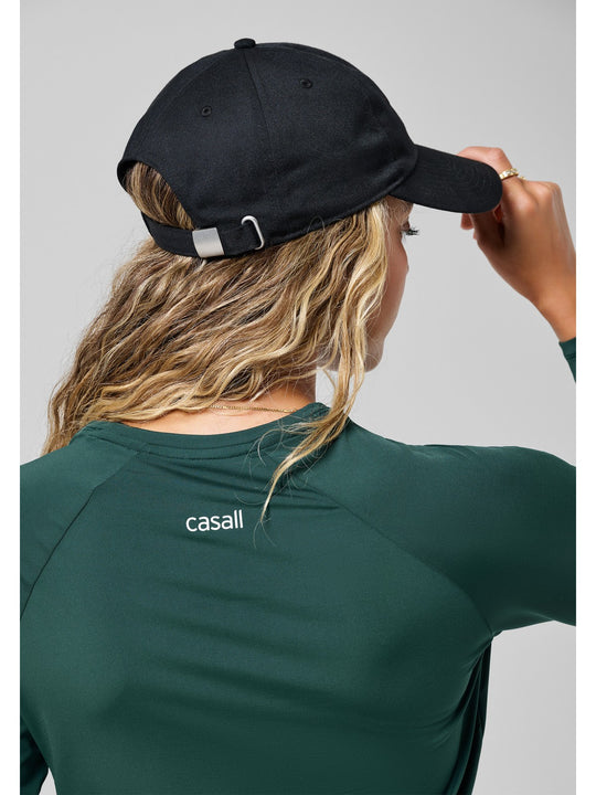 Czapka z daszkiem Casall Casual Logo Cap czarny
