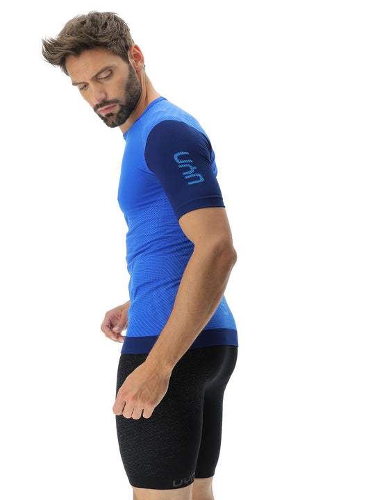 Koszulka biegowe męska Running Shirt - strong Blue/Peacot

