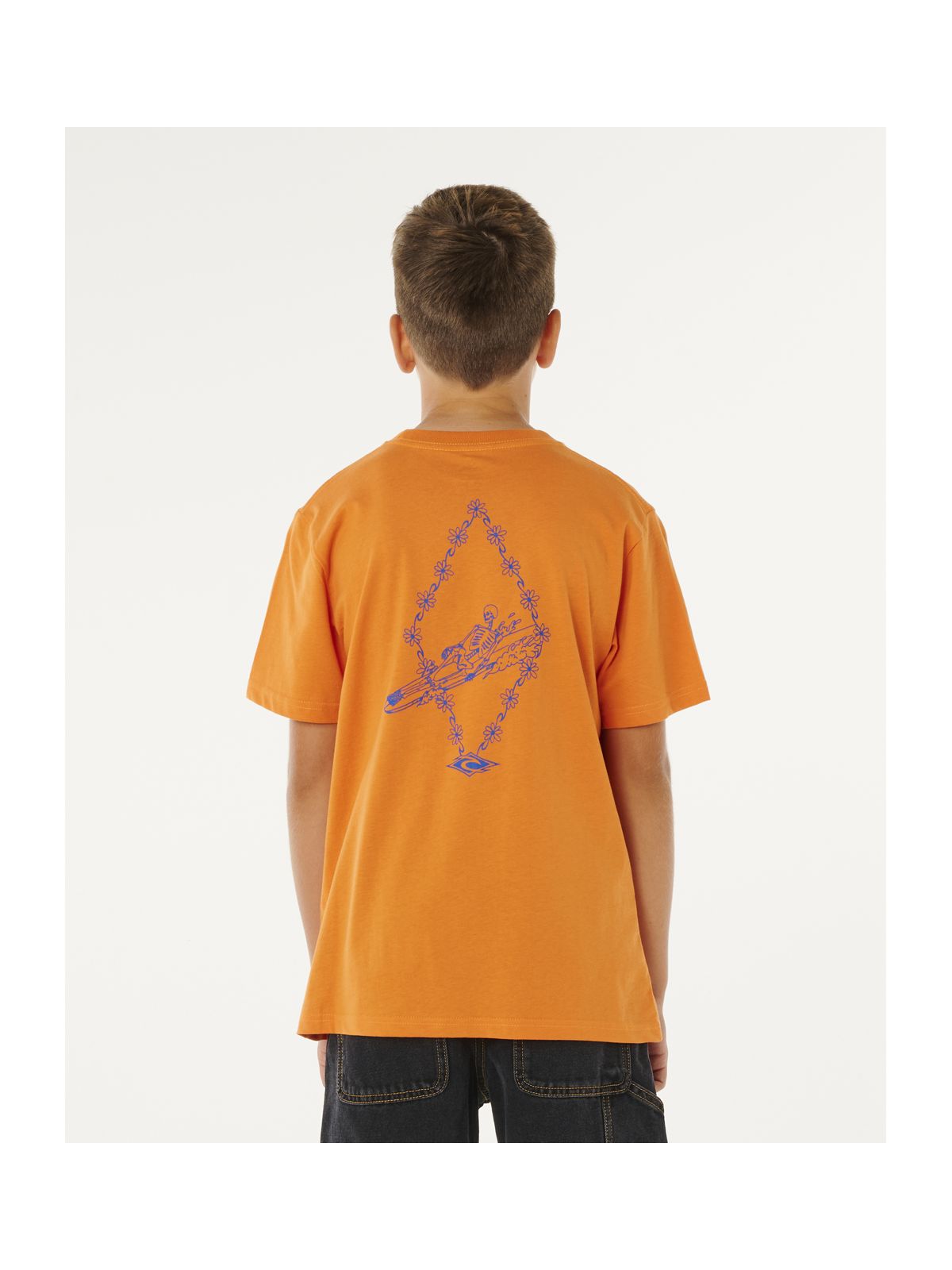 Koszulka chłopięca RIP CURL Eternal Shred Art Tee-Boy pomarańczowa