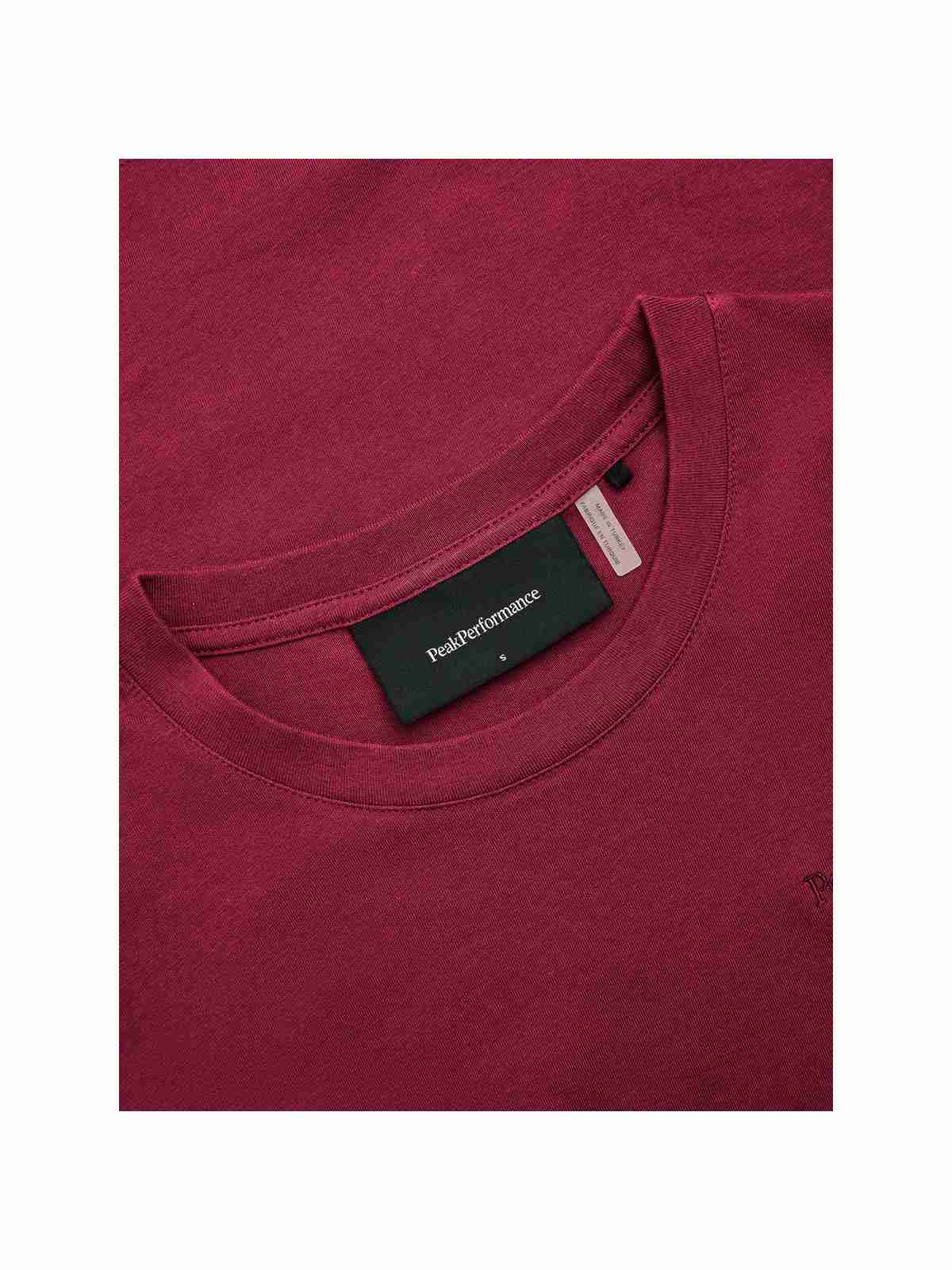 Koszulka PEAK PERFORMANCE Original Small Logo Tee Women bordowy