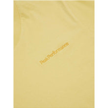 Koszulka PEAK PERFORMANCE Original Small Logo Tee Women żółty - Adventure Sports
