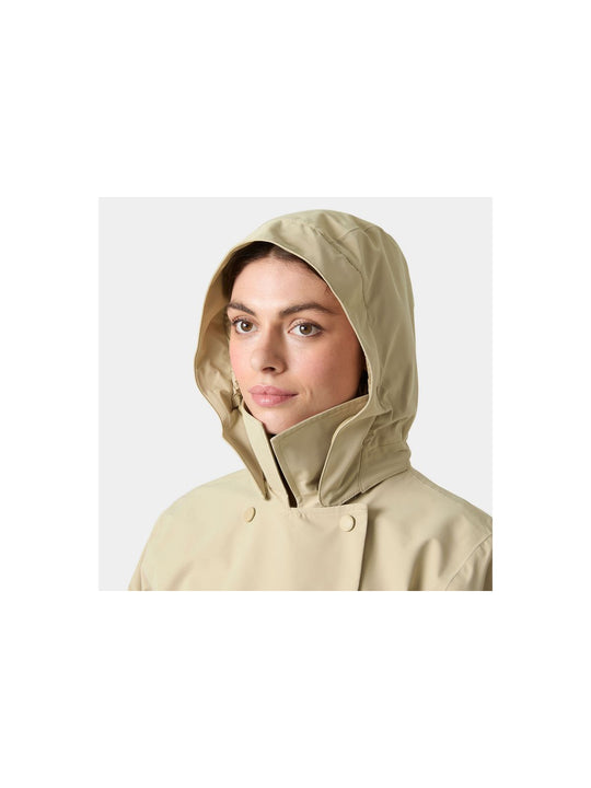 Kurtka damska HELLY HANSEN W Avenue Short Trench Beżowa
