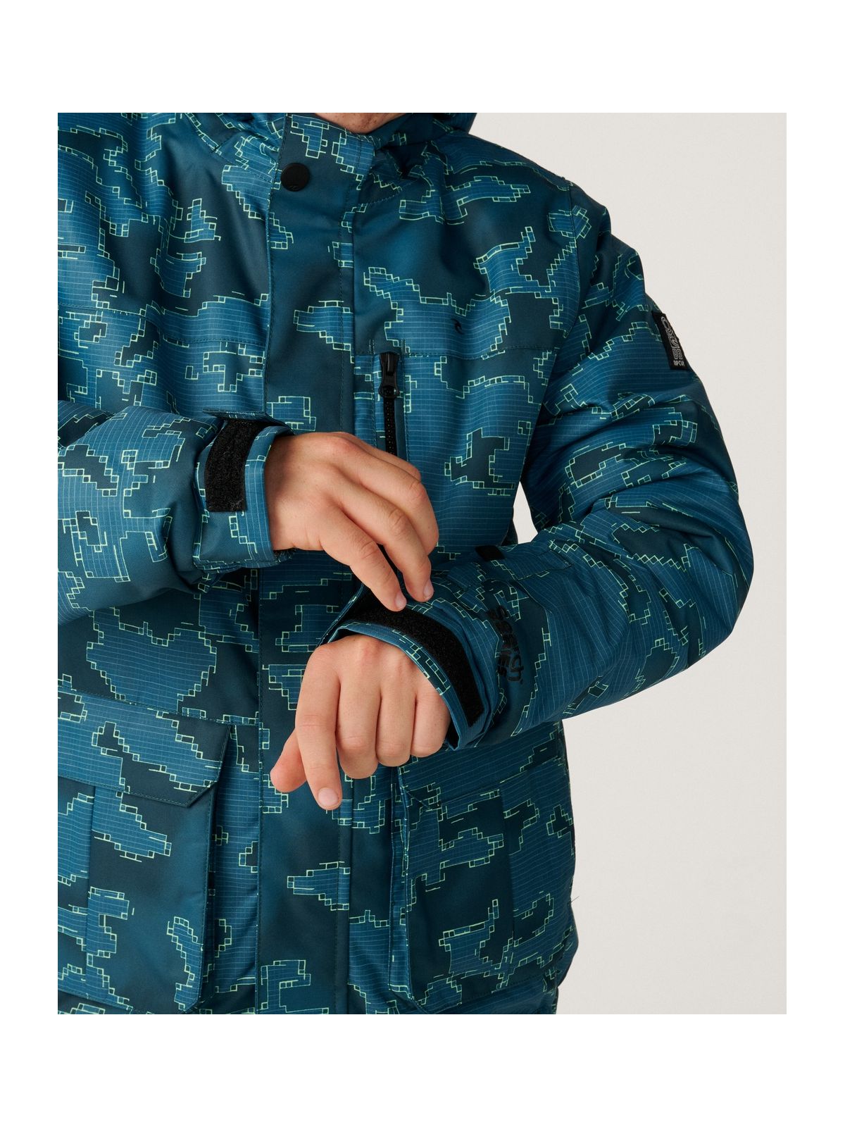 Kurtka juniorska RIP CURL S-Series snake10K Jkt Kids niebieska