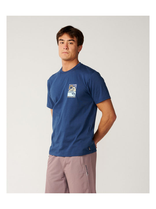 Koszulka męska RIP CURL S-Series Vaporcool Totem Tee granatowa
